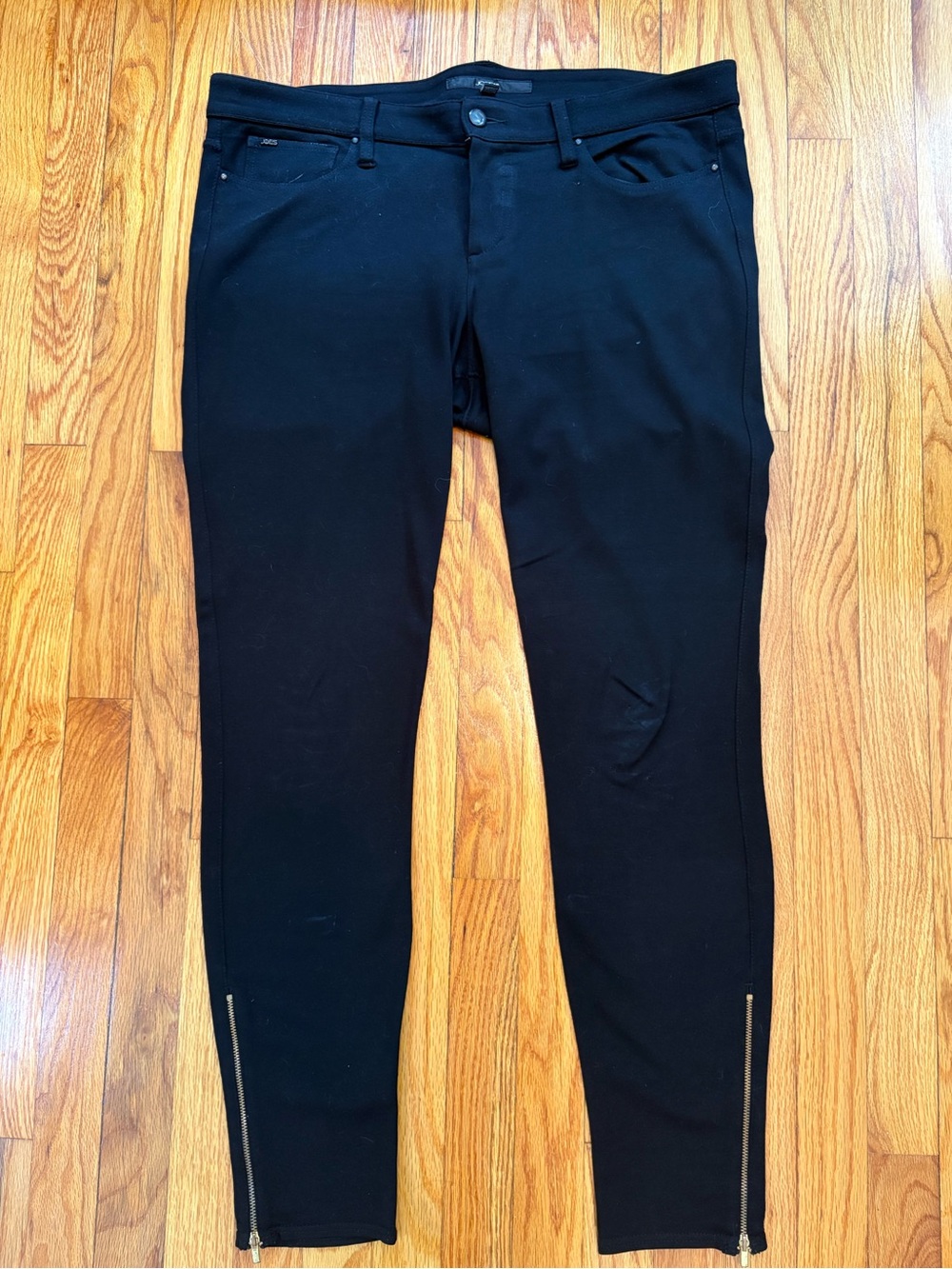 Joe's Jeans Black Skinny Zip-Hem Pant